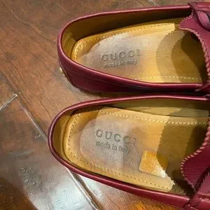 GUCCI Driver shoes in burgundy color size 7 s-l400.jpg main image 4